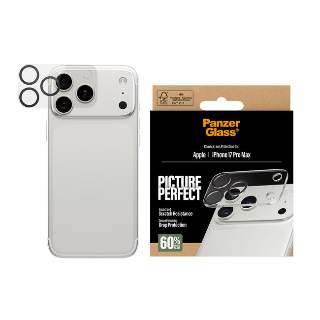 Ochranný kryt objektívu PicturePerfect pre iPhone 17 Pro Max, číra