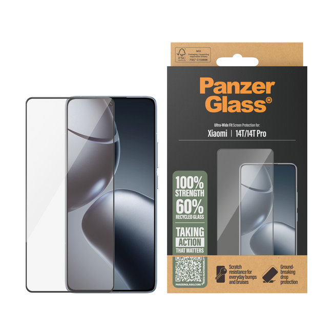 Tvrdené sklo UWF pre Xiaomi 14T/14T Pro, čierna
