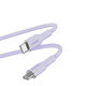 PURO - Kábel USB-C/MFI Lightning, 12 W, Soft, 1,5 m, lavender