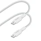 PURO - Kábel USB-C/USB-C, 140 W, Power Delivery, látkový, 2 m, biela