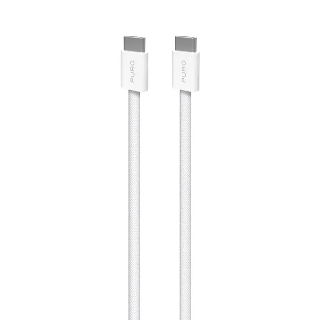 PURO - Kábel USB-C/USB-C, 240 W, Fabrik FABK4, 2 m, biela