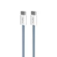 PURO - Kábel USB-C/USB-C, 60 W, Fabrik FABK4, 1,5 m, blue lagon
