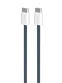 PURO - Kábel USB-C/USB-C, 60 W, Fabrik FABK4, 1,5 m, tmavá modrá