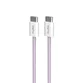 PURO - Kábel USB-C/USB-C, 60 W, Fabrik FABK4, 1,5 m, coraltastic