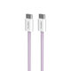 PURO - Kábel USB-C/USB-C, 60 W, Fabrik FABK4, 1,5 m, coraltastic