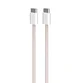 PURO - Kábel USB-C/USB-C, 60 W, Fabrik FABK4, 1,5 m, ružová