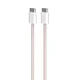 PURO - Kábel USB-C/USB-C, 60 W, Fabrik FABK4, 1,5 m, ružová