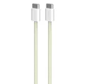 PURO - Kábel USB-C/USB-C, 60 W, Fabrik FABK4, 1,5 m, žltá