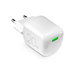 PURO - Cestovný adaptér MiniPro USB-C, GaN, 20 W, biela