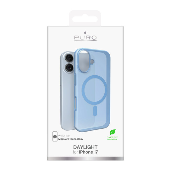 PURO - Puzdro DAYLIGHT s MagSafe pre iPhone 17, modrá
