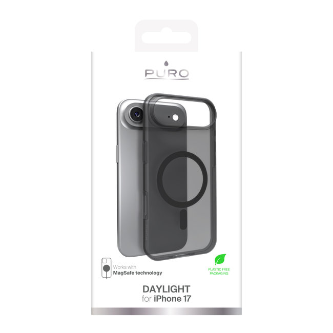 PURO - Puzdro DAYLIGHT s MagSafe pre iPhone 17 Air, čierna