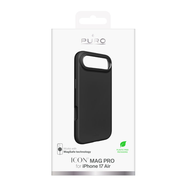 PURO - Puzdro ICON MAG PRO s MagSafe pre iPhone 17 Air, čierna