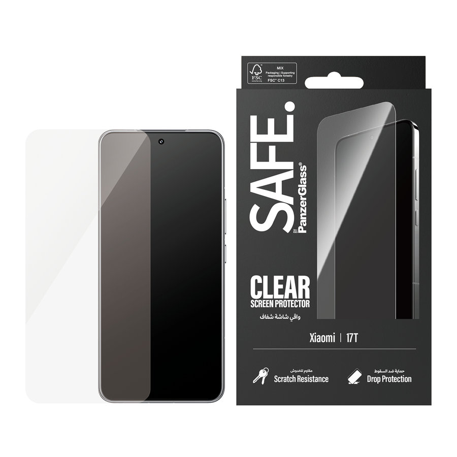 SAFE - Tvrdené sklo UWF pre Xiaomi 17T, čierna
