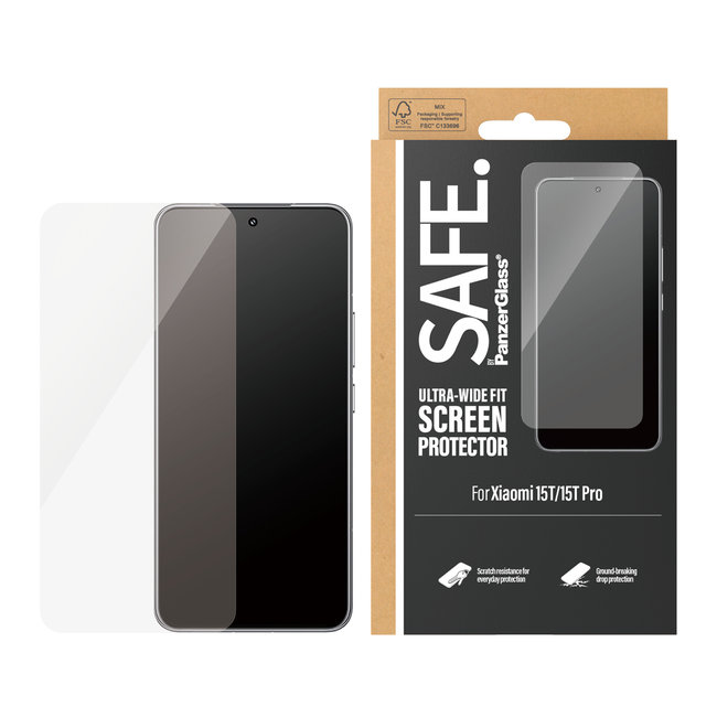 SAFE - Tvrdené sklo UWF pre Xiaomi 15T/15T Pro, čierna
