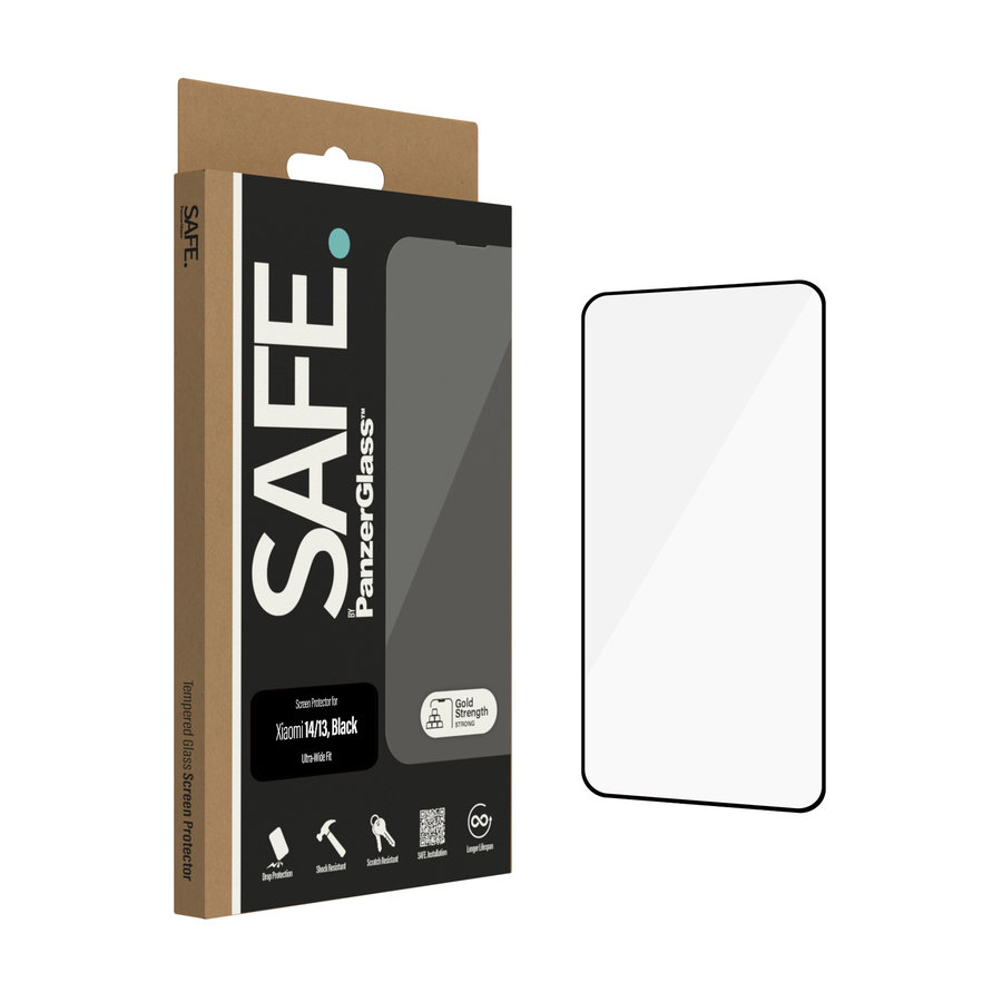 SAFE - Tvrdené sklo UWF pre Xiaomi 14/13, čierna