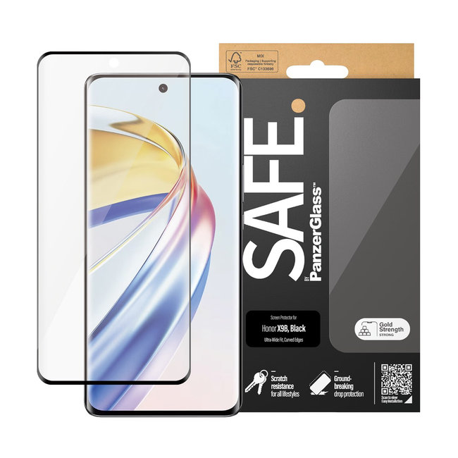 SAFE - Tvrdené sklo UWF pre Honor Magic6 Lite, čierna
