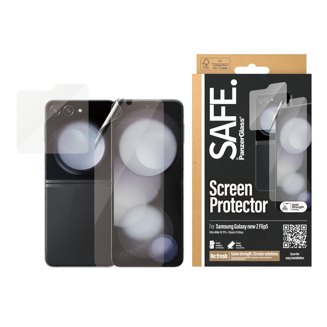 SAFE - Ochranná fólia UWF a tvrdené sklo pre Samsung Galaxy Z Flip6, číra