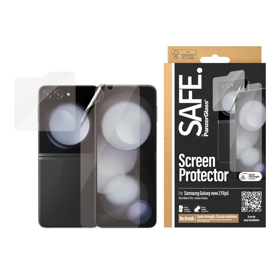 SAFE - Ochranná fólia UWF a tvrdené sklo pre Samsung Galaxy Z Flip6, číra