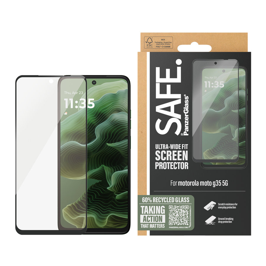 SAFE - Tvrdené sklo pre Motorola Moto G35, čierna
