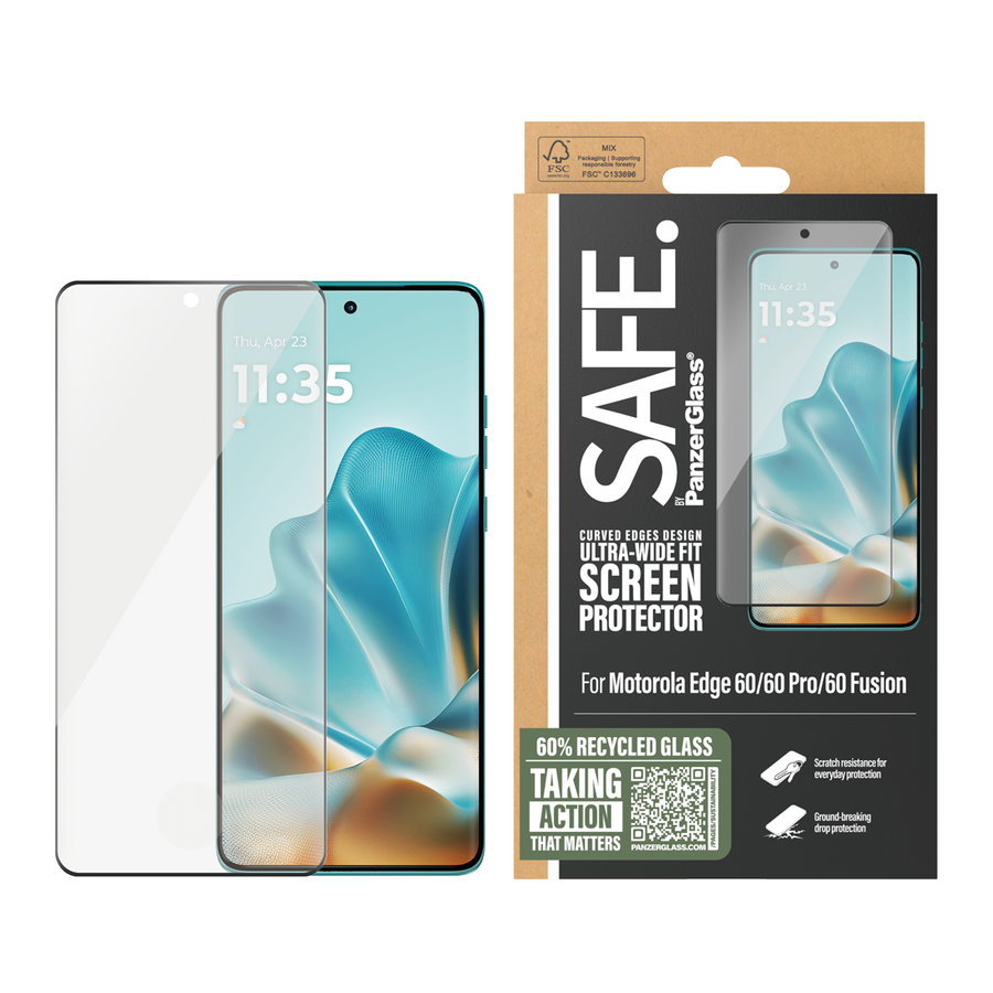 SAFE - Tvrdené sklo UWF pre Motorola Edge 60 Neo, čierna