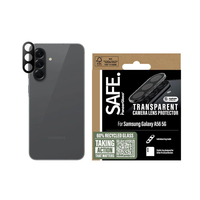 SAFE - Ochranný kryt objektívu pre Samsung Galaxy A56 5G, transparentná