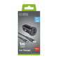 SBS - Nabíjacia sada do auta 2xUSB-A/USB-C, dĺžka 1m, 2,1 A/1 A, 12/24V, čierna