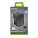 SBS - Viacportový cestovný adaptér 2x USB-C/USB-A/Schuko, PD 30 W, čierna